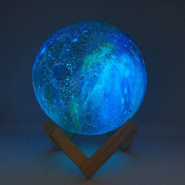 3D Color Changing  Moon Lamp