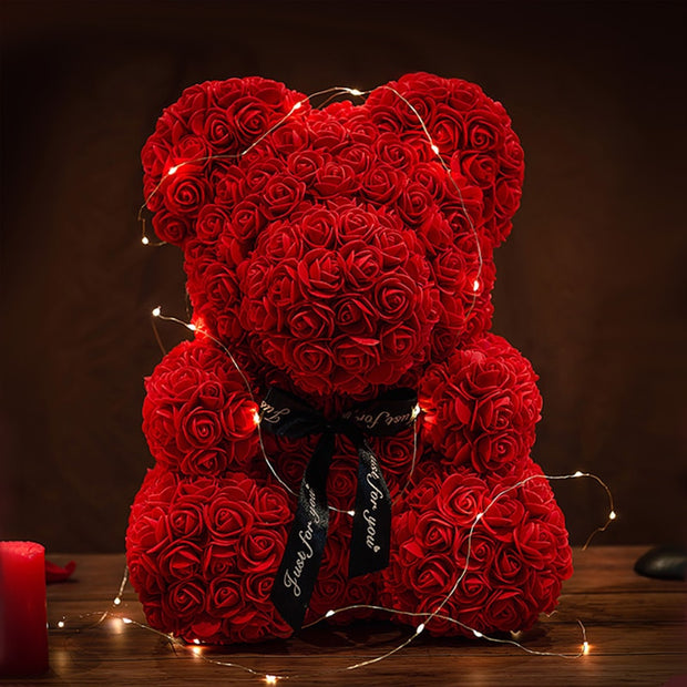 Beautiful LED Teddy Rose Bear